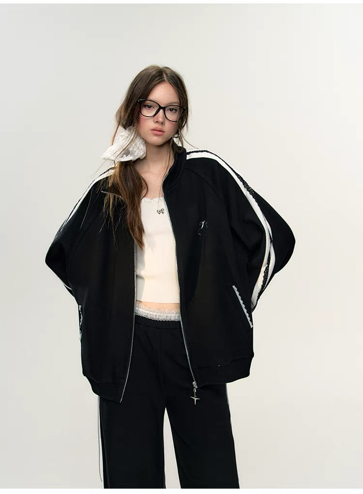Lafreedom SALE Star Lace Hoodie Set(black)