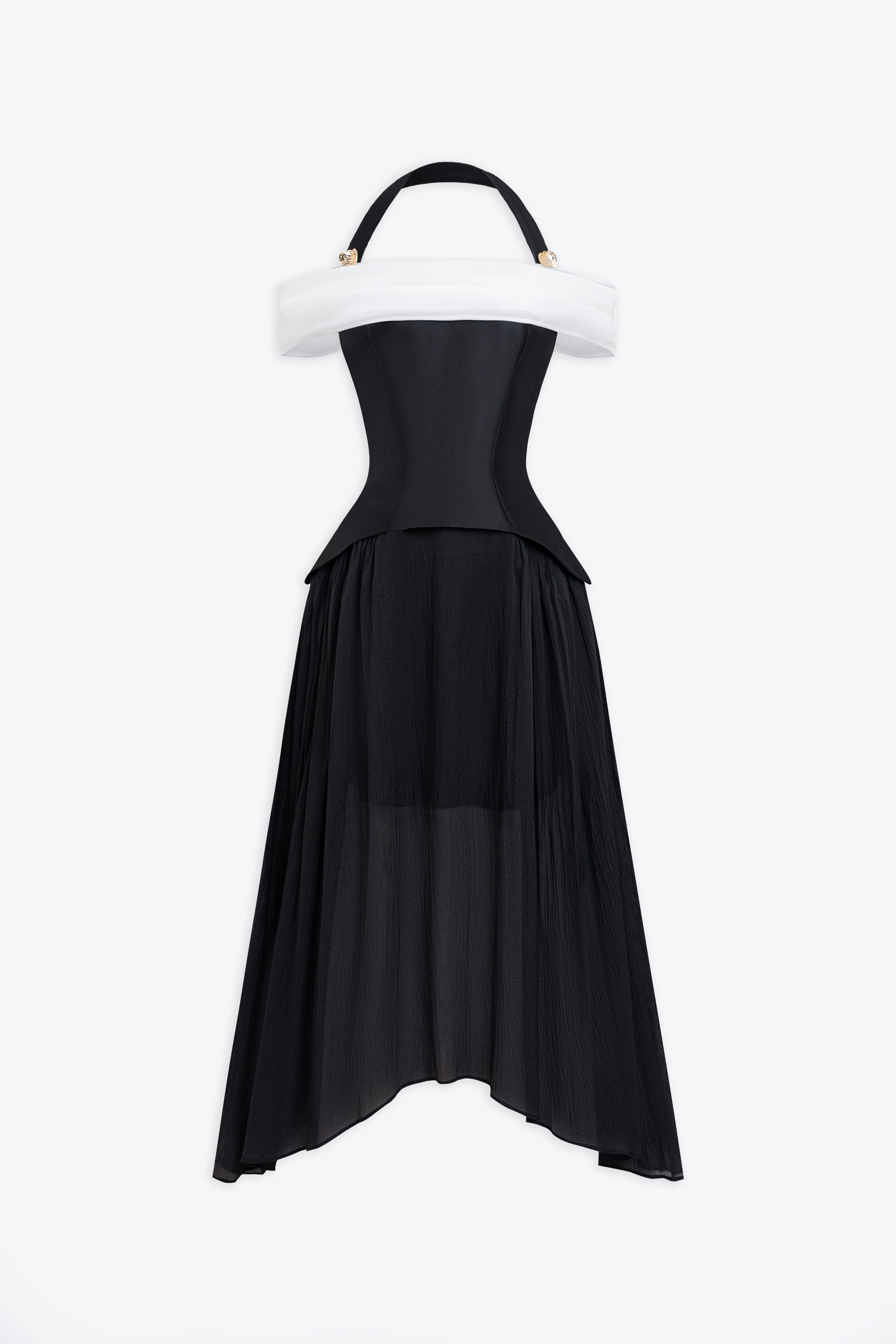 BYDENIO Jumia Halter Strap Mullet Midi Dress