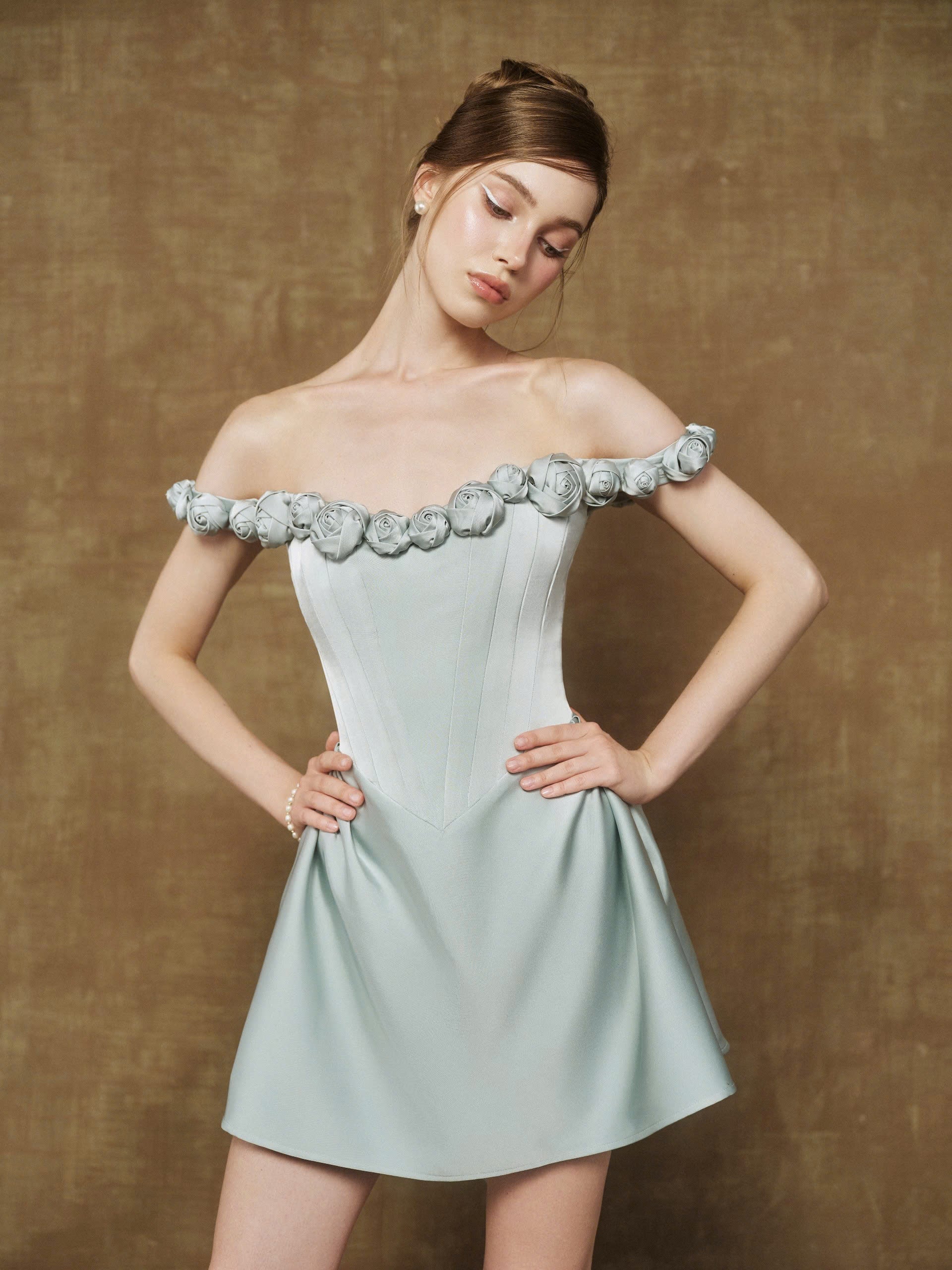 MAVEN Miranda Icy Blue Mini Dress