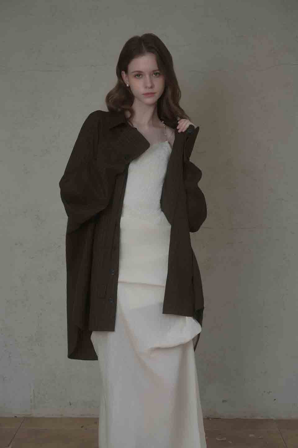 Crow Crew White dark patten camisole dress