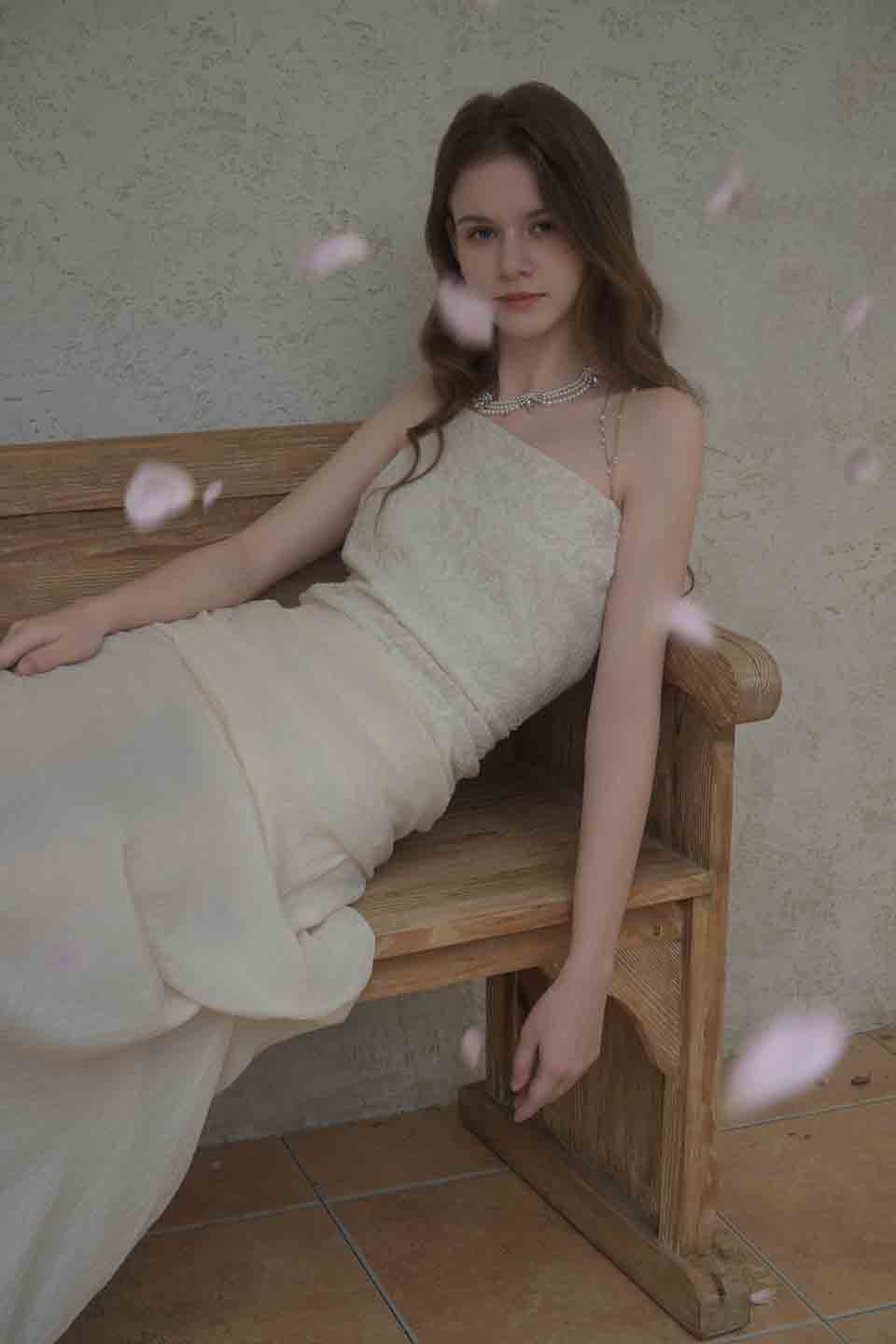 Crow Crew White dark patten camisole dress