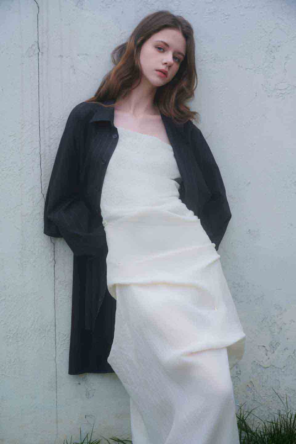 Crow Crew Dark blue wool shirt