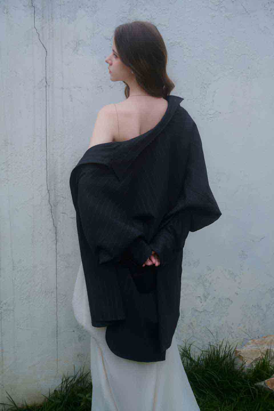 Crow Crew Dark blue wool shirt
