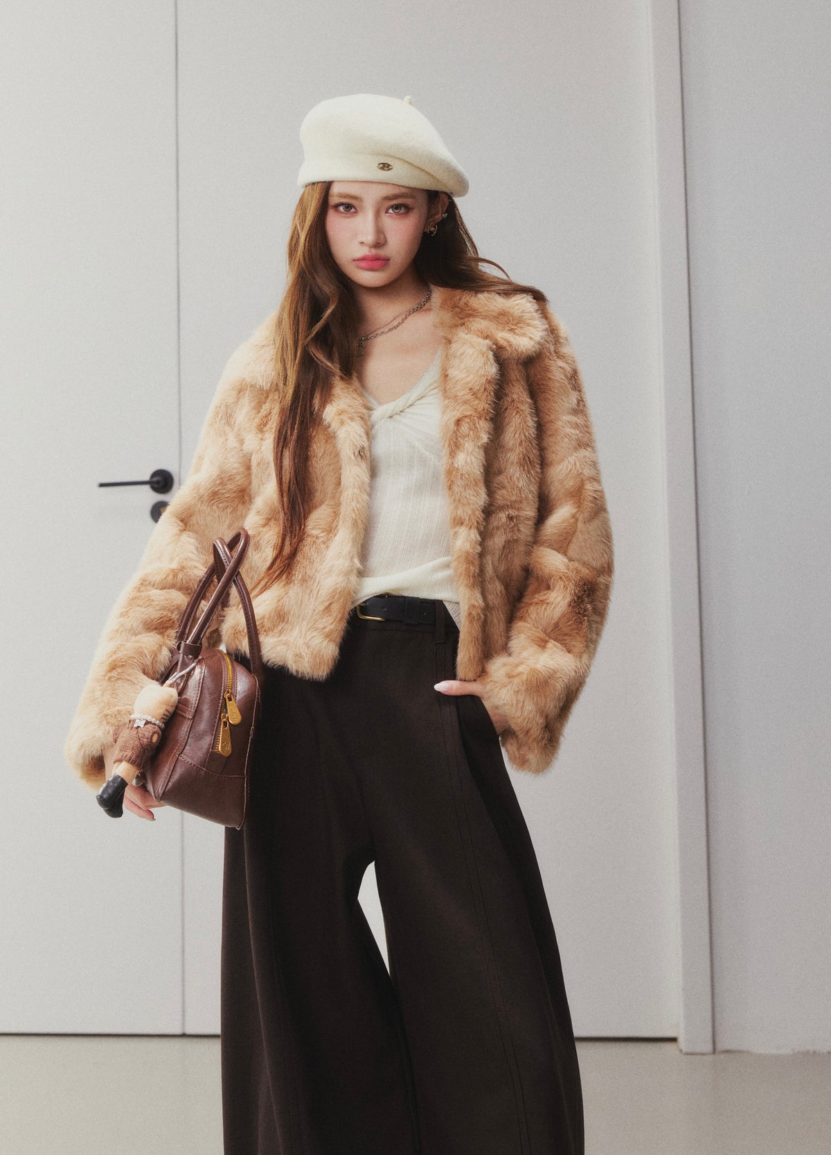 OTEBANBASS Ote260919 Aesthetic Eco-Fur Shearling Coat
