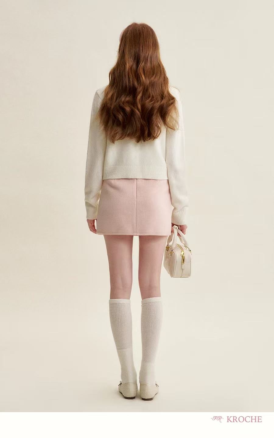 Kroche French pearl button cardigan