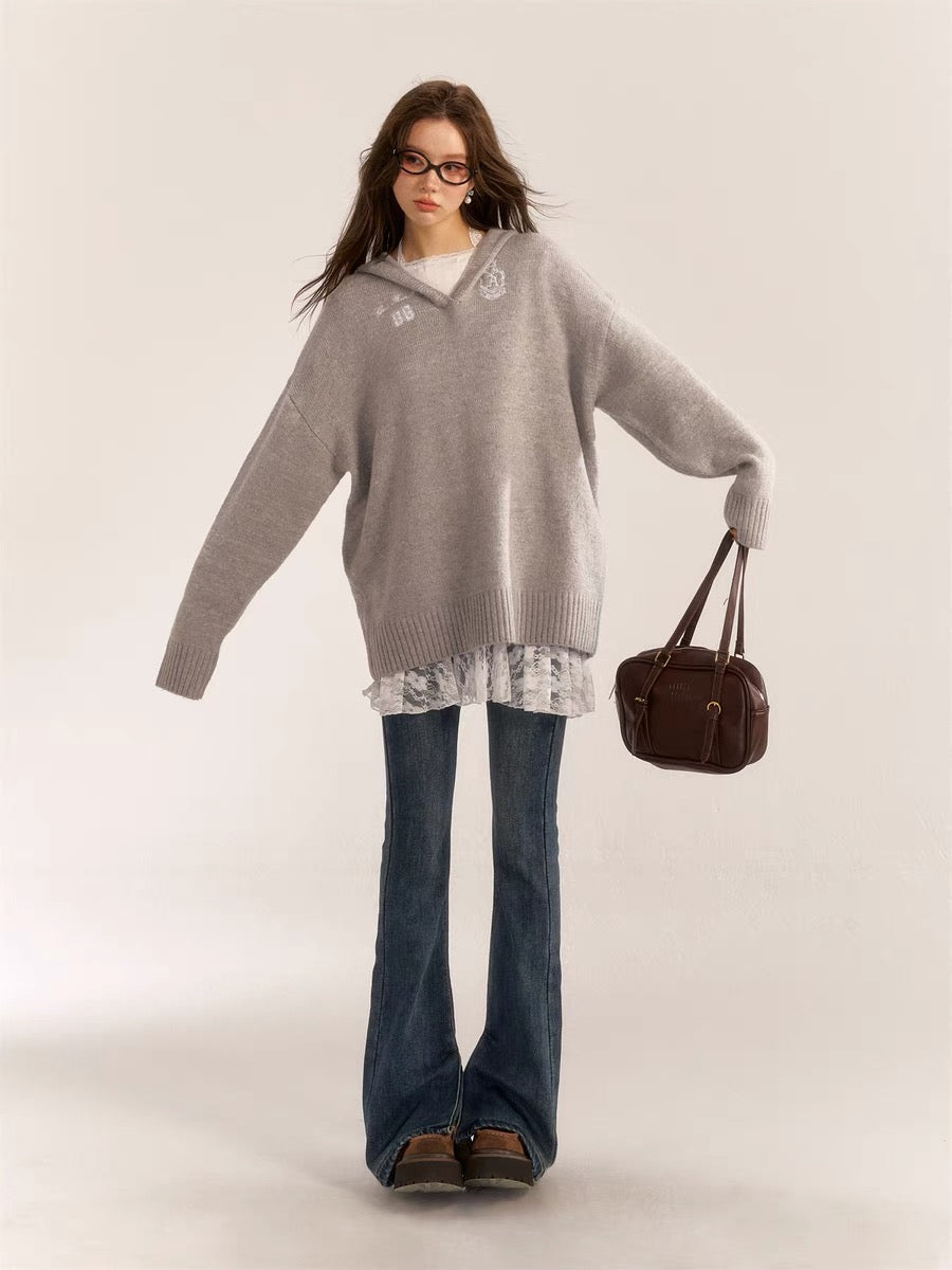 AsGony Sale ASG31009 Model Flared Jeans