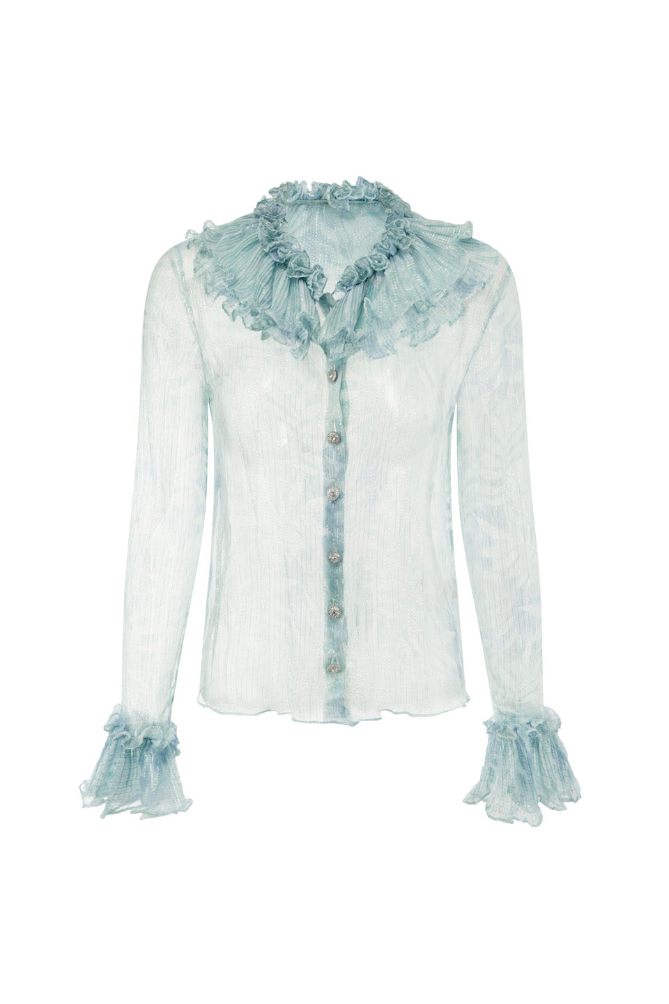 Wardrobes by chen Haze blue woven tweed set