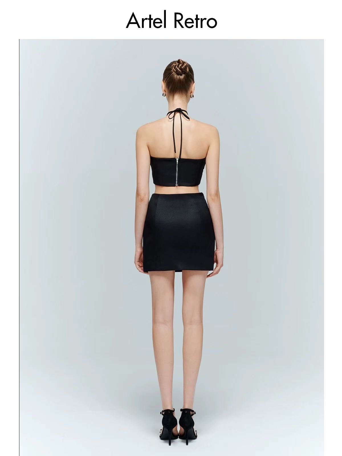 Artel Retro AR-24AW-T001 Black mesh bow top