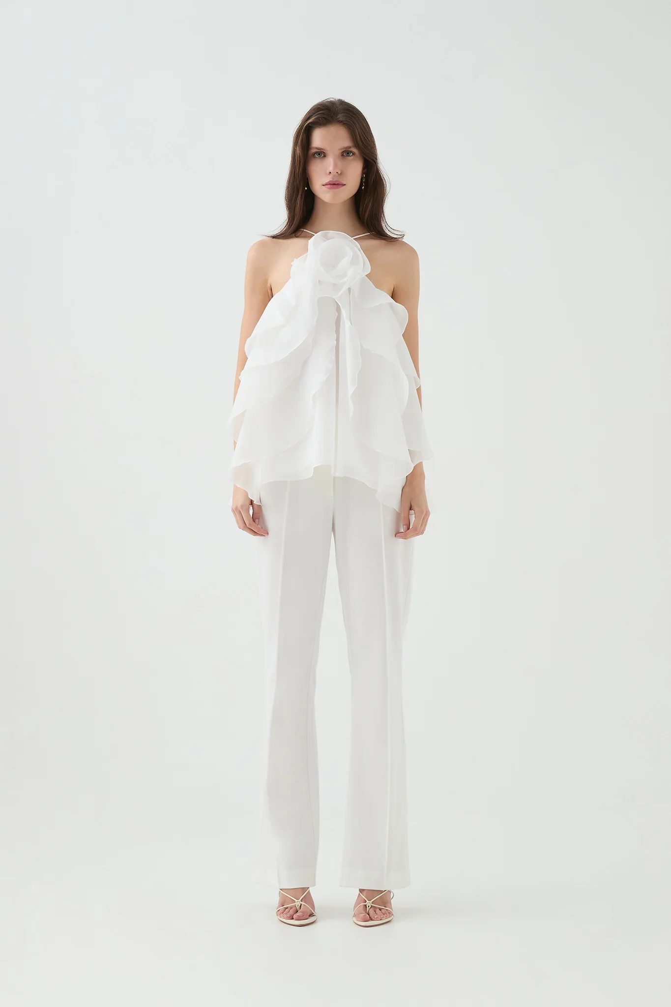 Aje Pandorea Layered Top (Ivory)