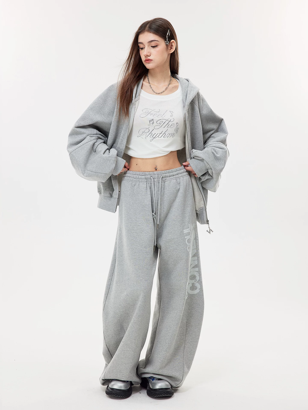 Nova Street Oversized Grey Curved Leg Set(SEPERATE)