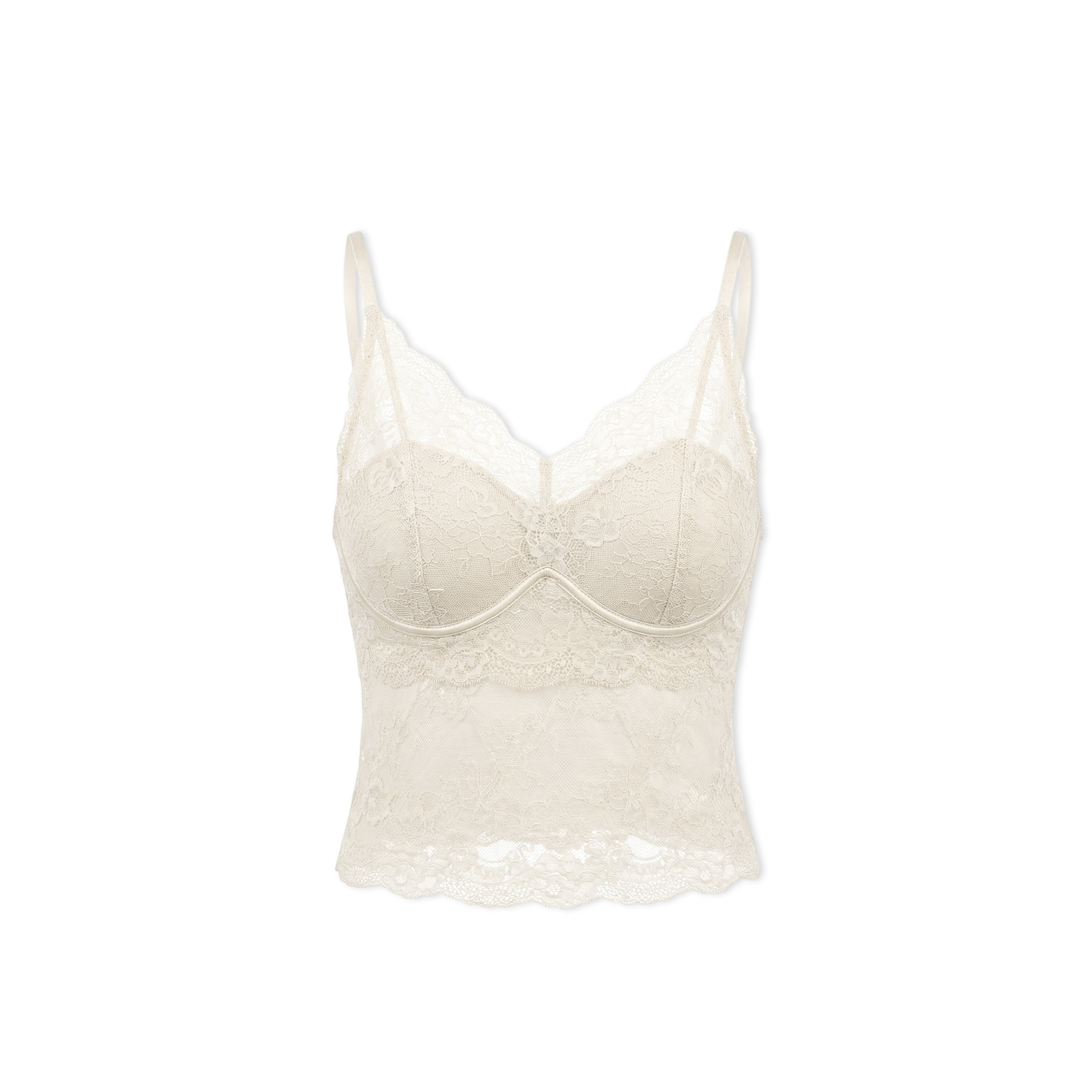 16DEWS 16D246072 Soft lace slim fit suspender