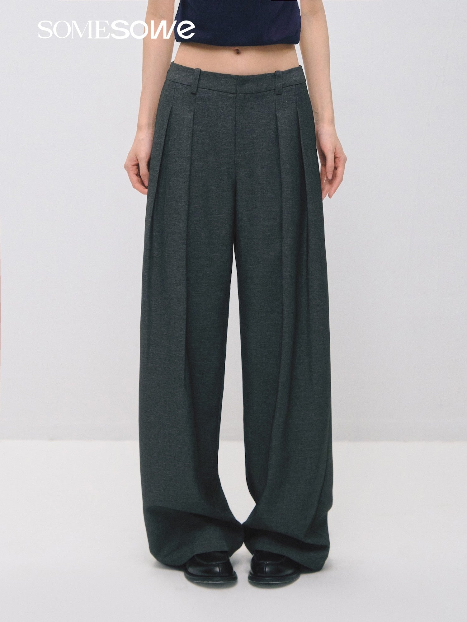 SOMESOWE S2609023 Removable suit pleated skirt pants