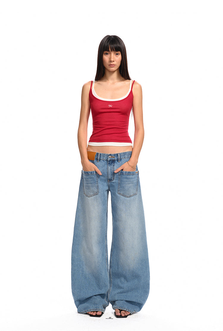 NAWS K021225 Ceramic denim burlap pants