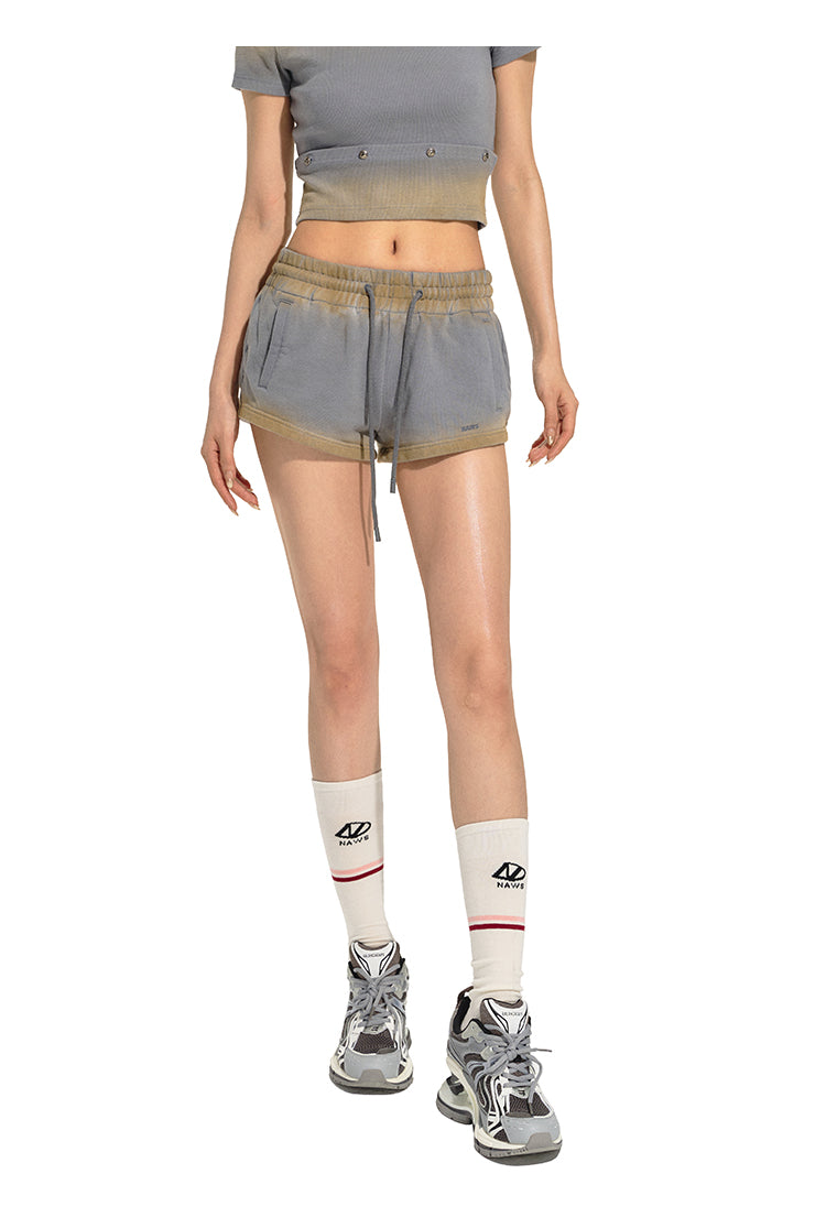 NAWS DK050524 Mud dyed jogging shorts