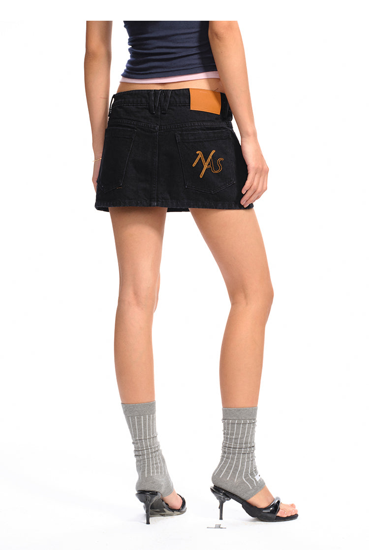 NAWS DQ020125 Ceramic denim skirt (2color)