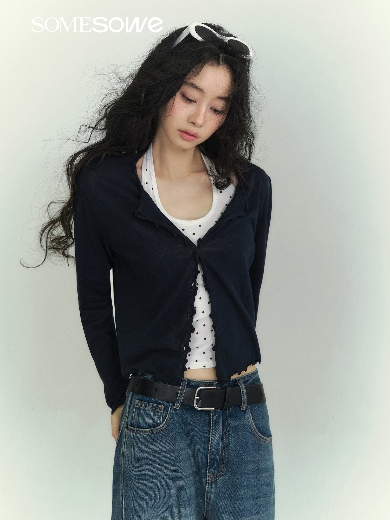 SOMESOWE S2609073 Cotton ultra-thin cardigan