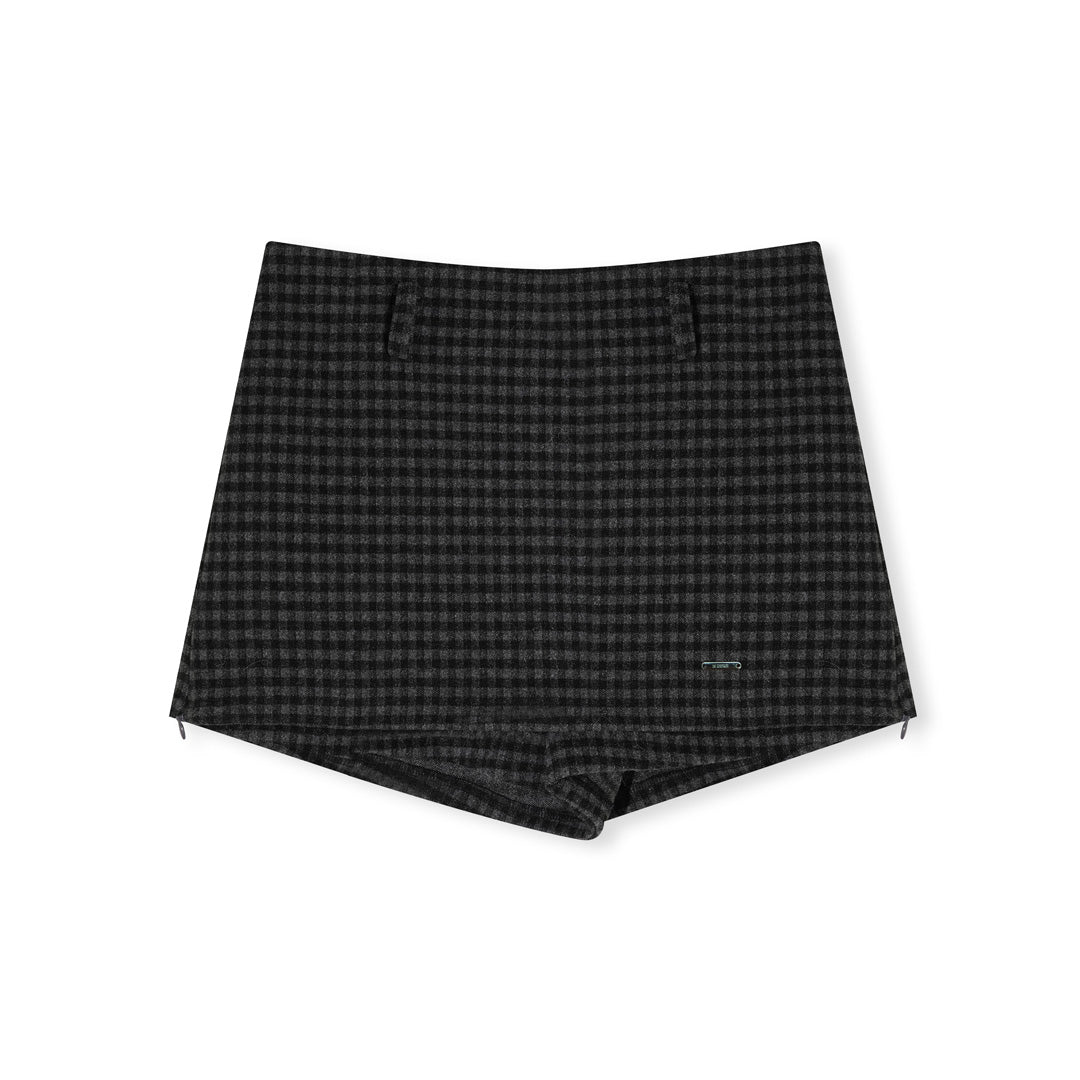 16DEWS 16D25506 Fake two piece woolen skirt