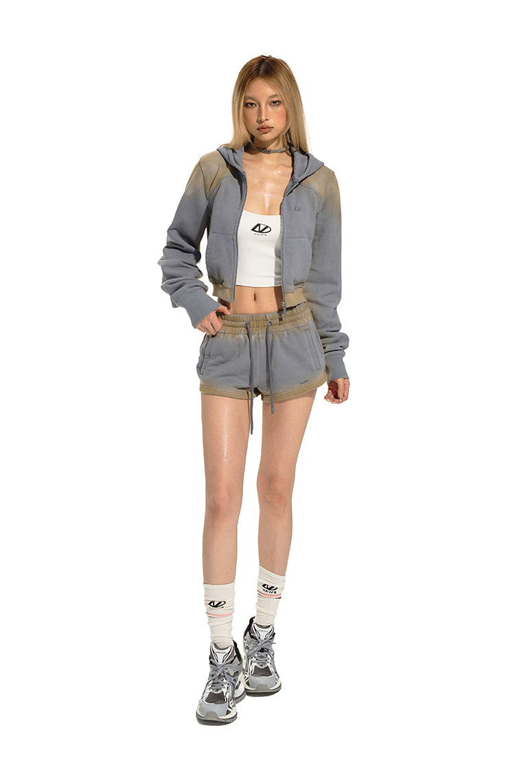 NAWS DK050524 Mud dyed jogging shorts