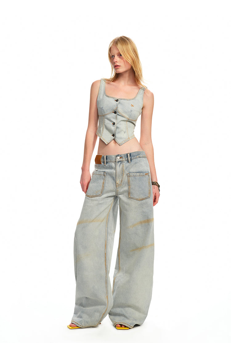 NAWS B020725 Ceramic denim vest