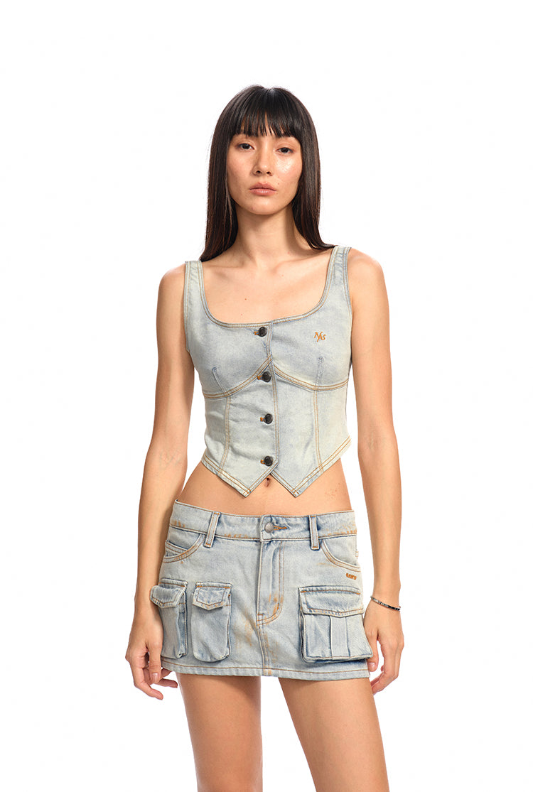 NAWS B020725 Ceramic denim vest