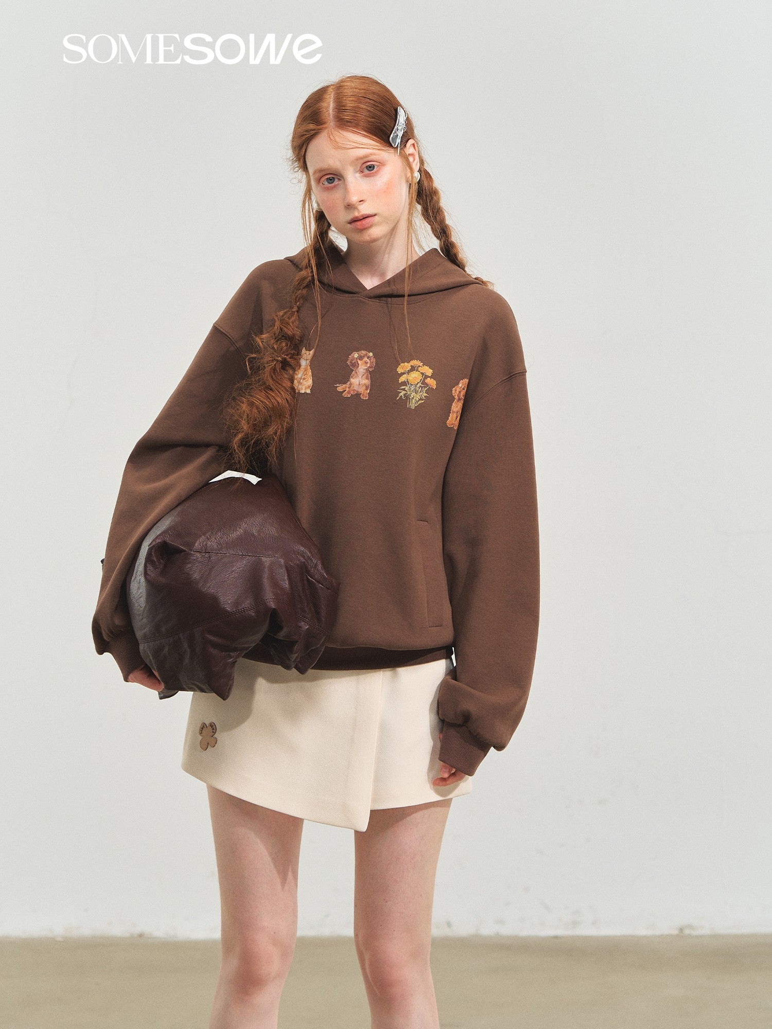 SOMESOWE S2508217 Cute Pet Party Hoodie