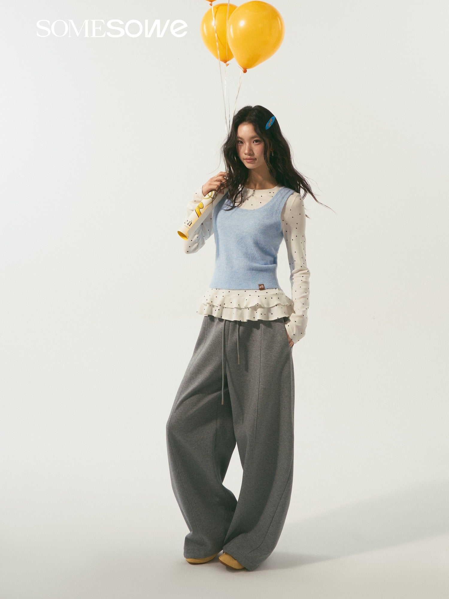 SOMESOWE S2509008 Two-piece knitted vest set