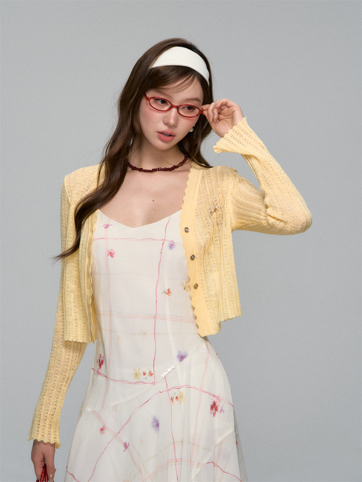 AsGony ASG25160 Chiffon floral irregular camisole dress