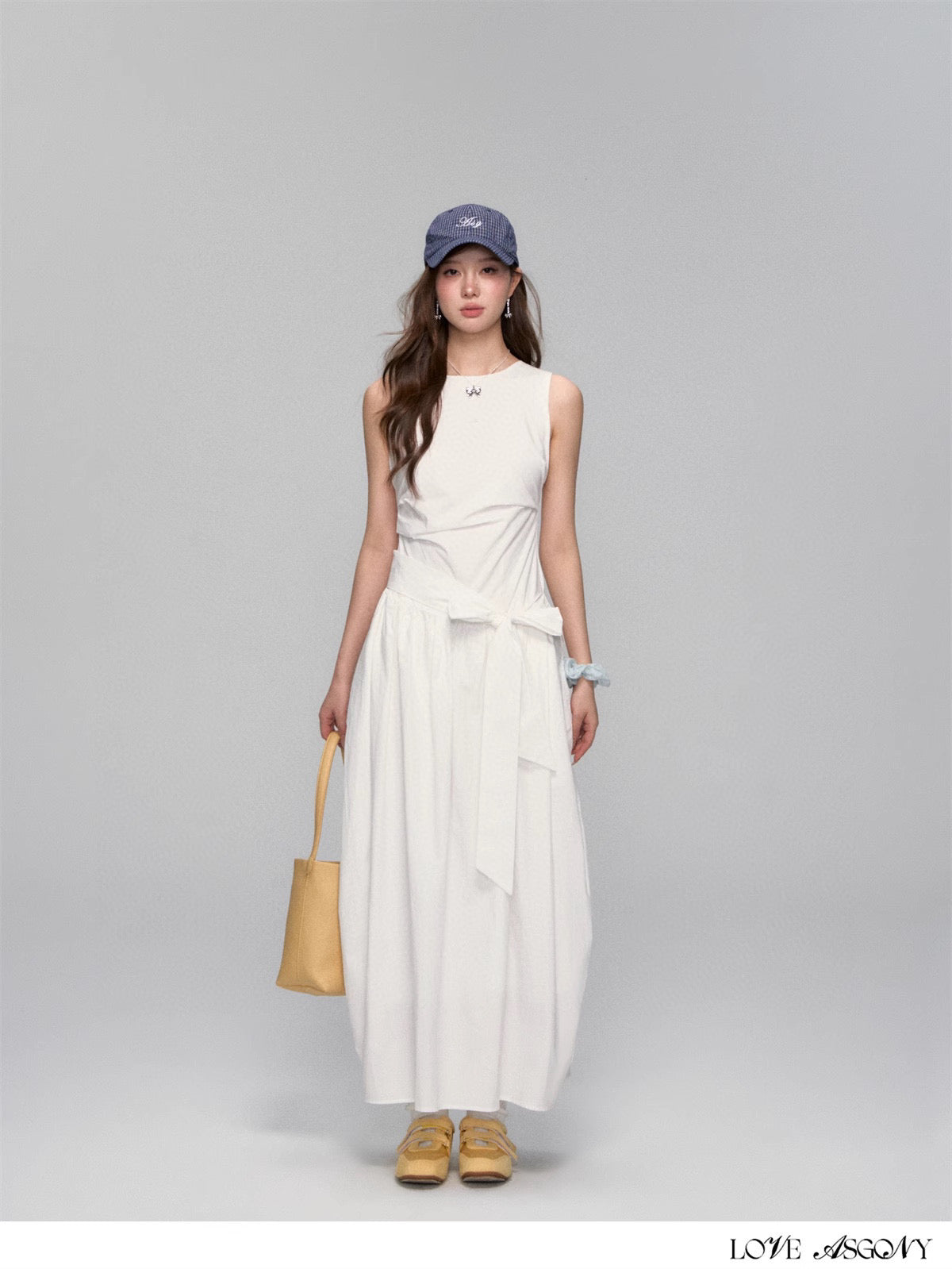 AsGony ASG25144 Simple Strappy Sleeveless Dress