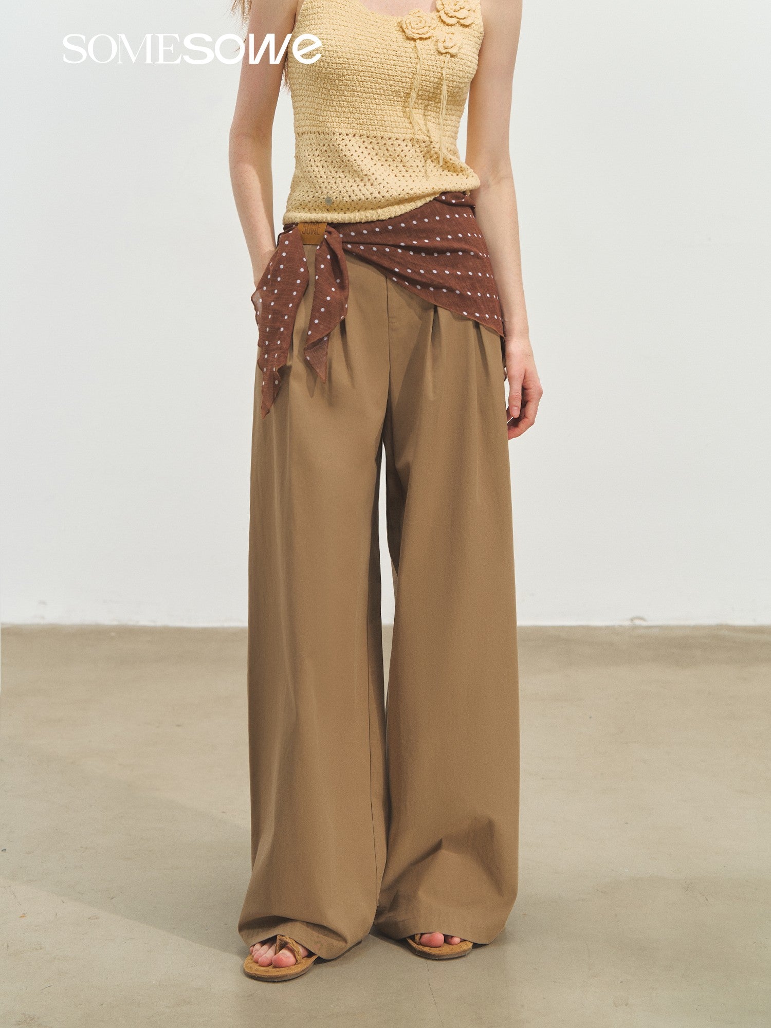 SOMESOWE S2508165 Layered detachable pants (2color)