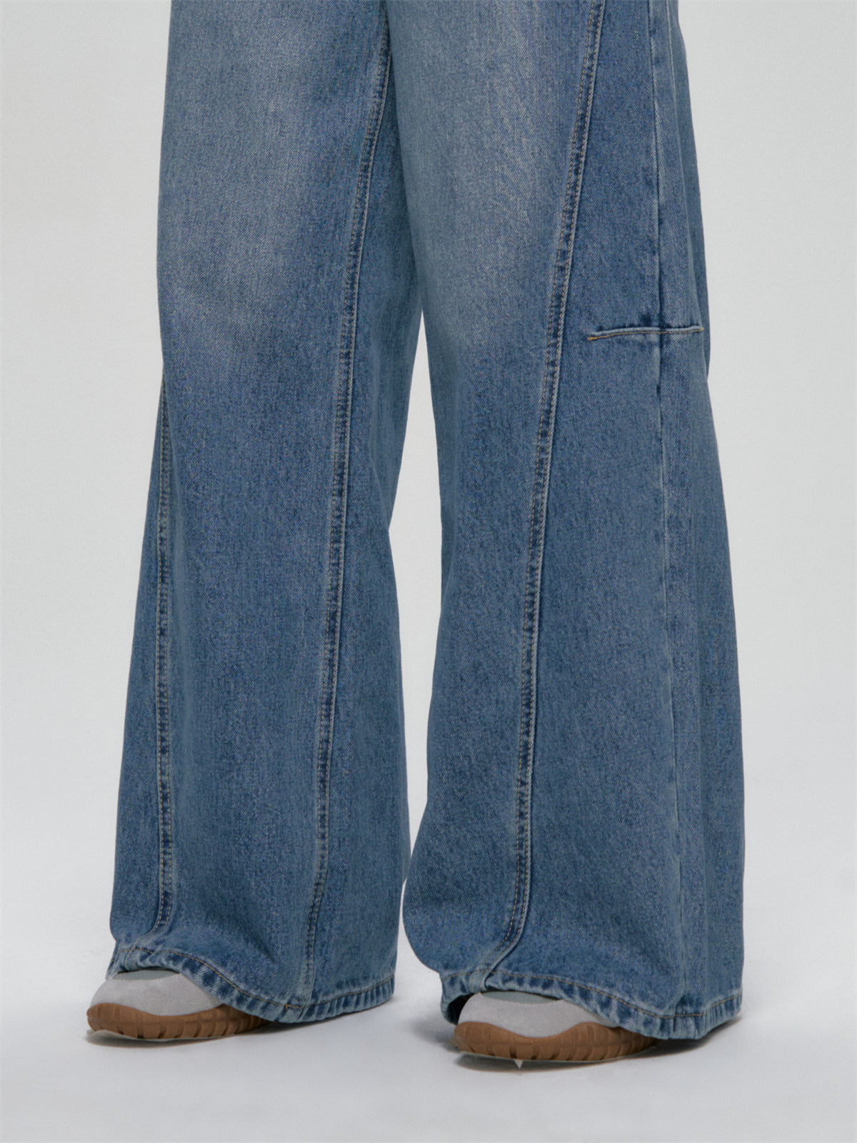 AsGony ASG25086 Lace straight leg jeans