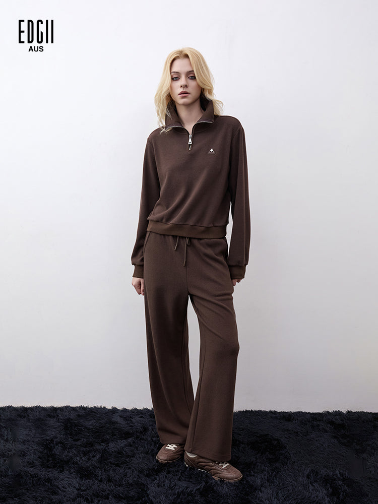 EDGII ED50AW16002&ED50AW16006 Half zip hoodie + sweatpants set