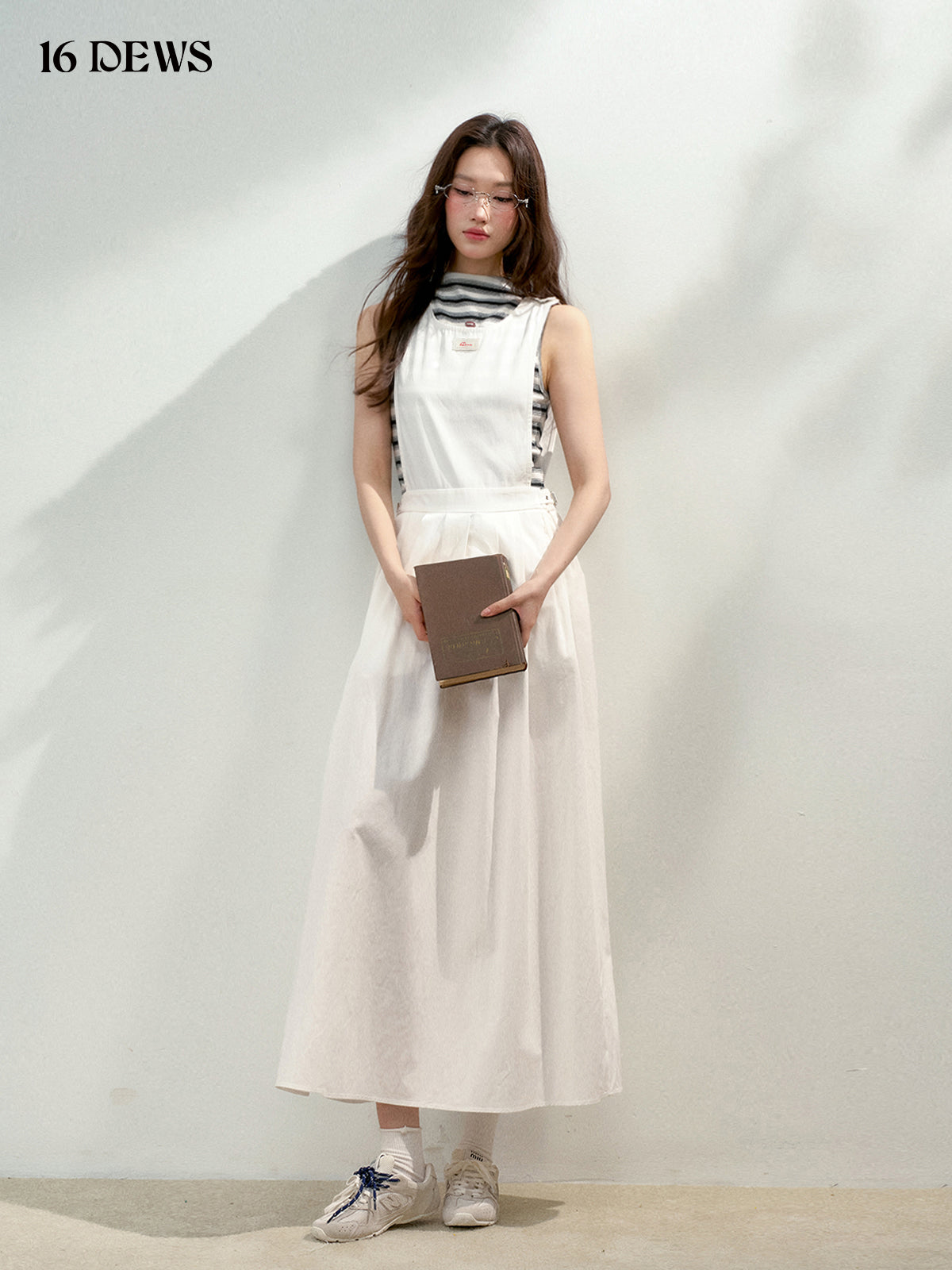 16DEWS 16D25131 Low waisted sleeveless vest dress