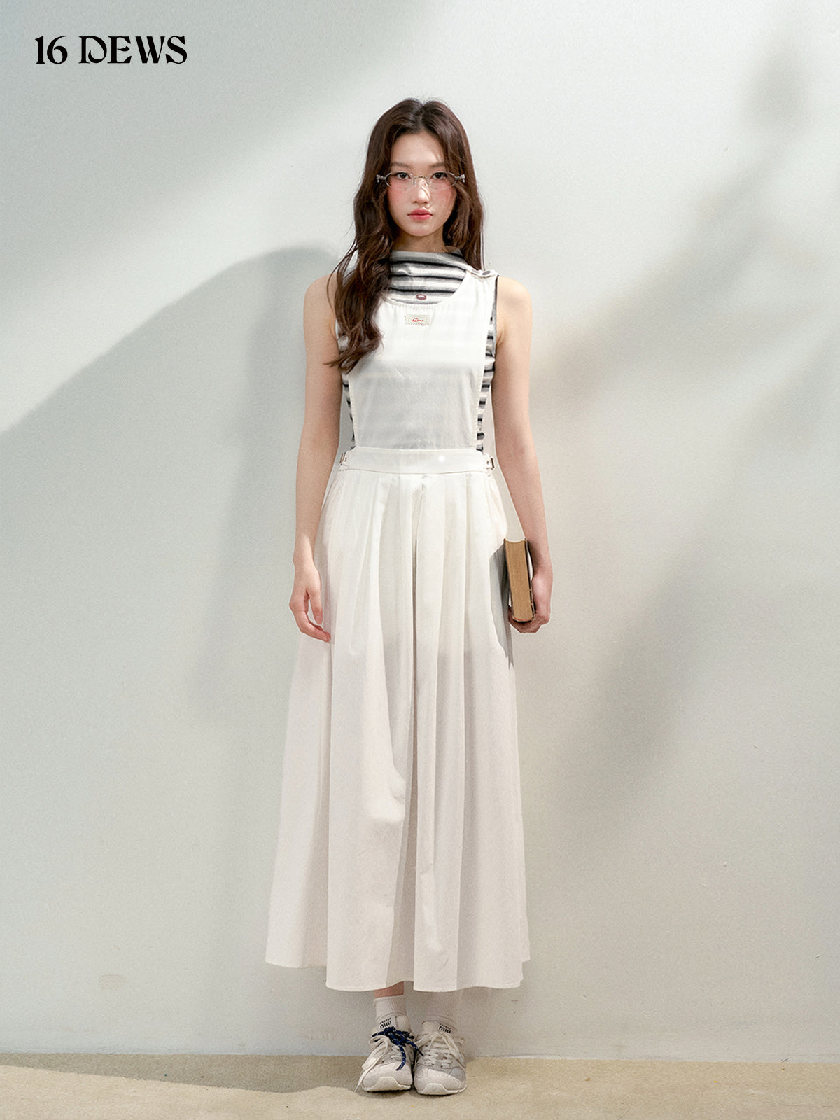 16DEWS 16D25131 Low waisted sleeveless vest dress