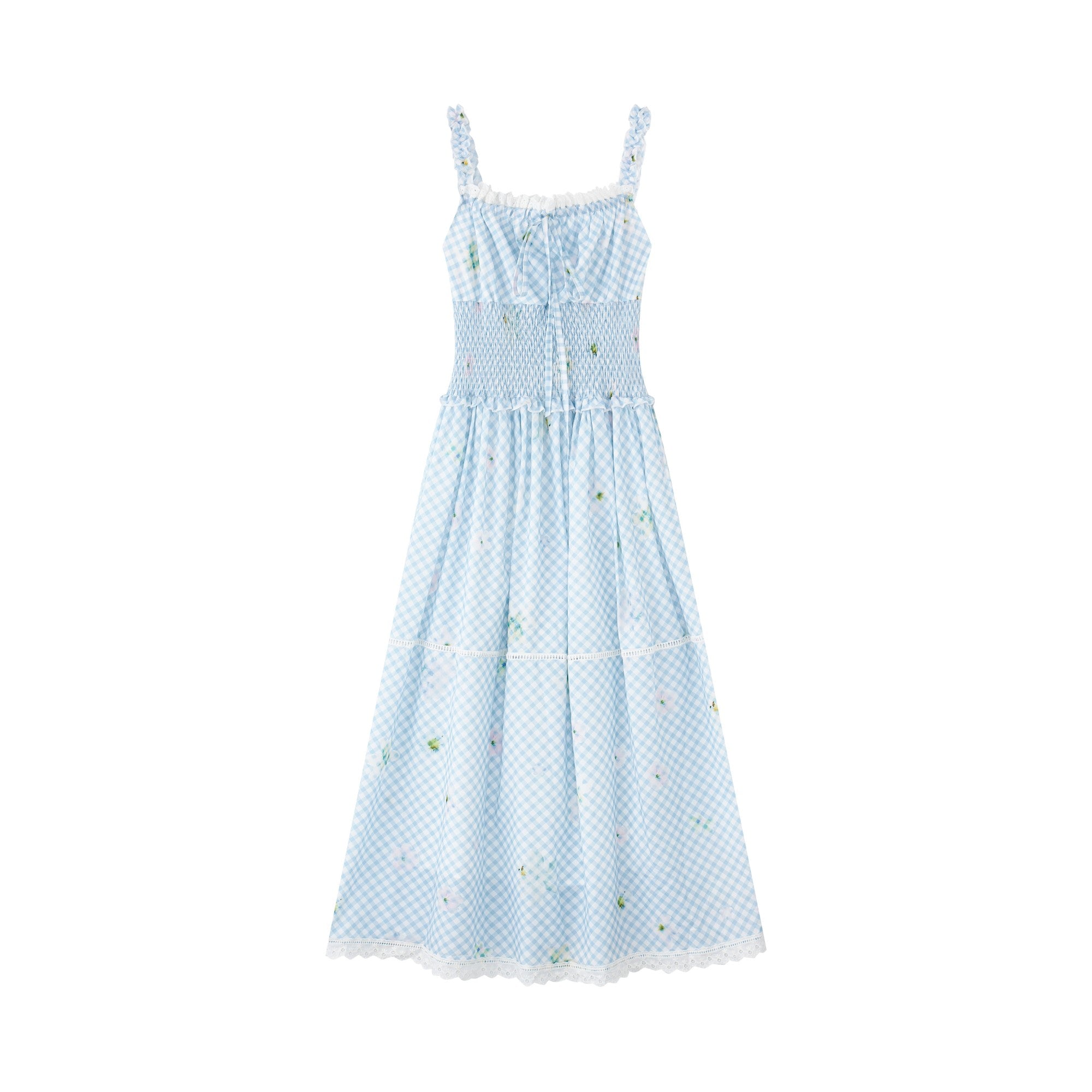 16DEWS 16D25152 Pleated camisole maxi dress