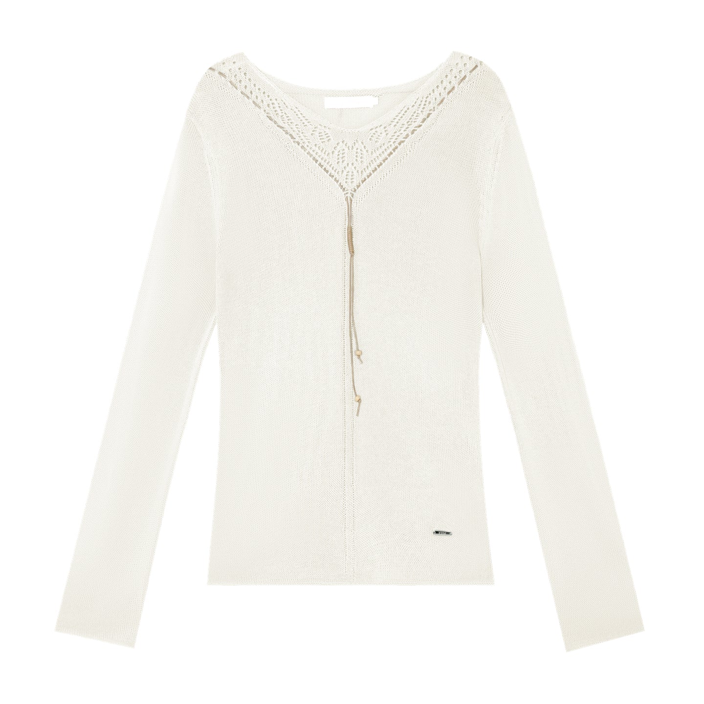 16DEWS 16D25286 V-neck long-sleeved knitted sweater