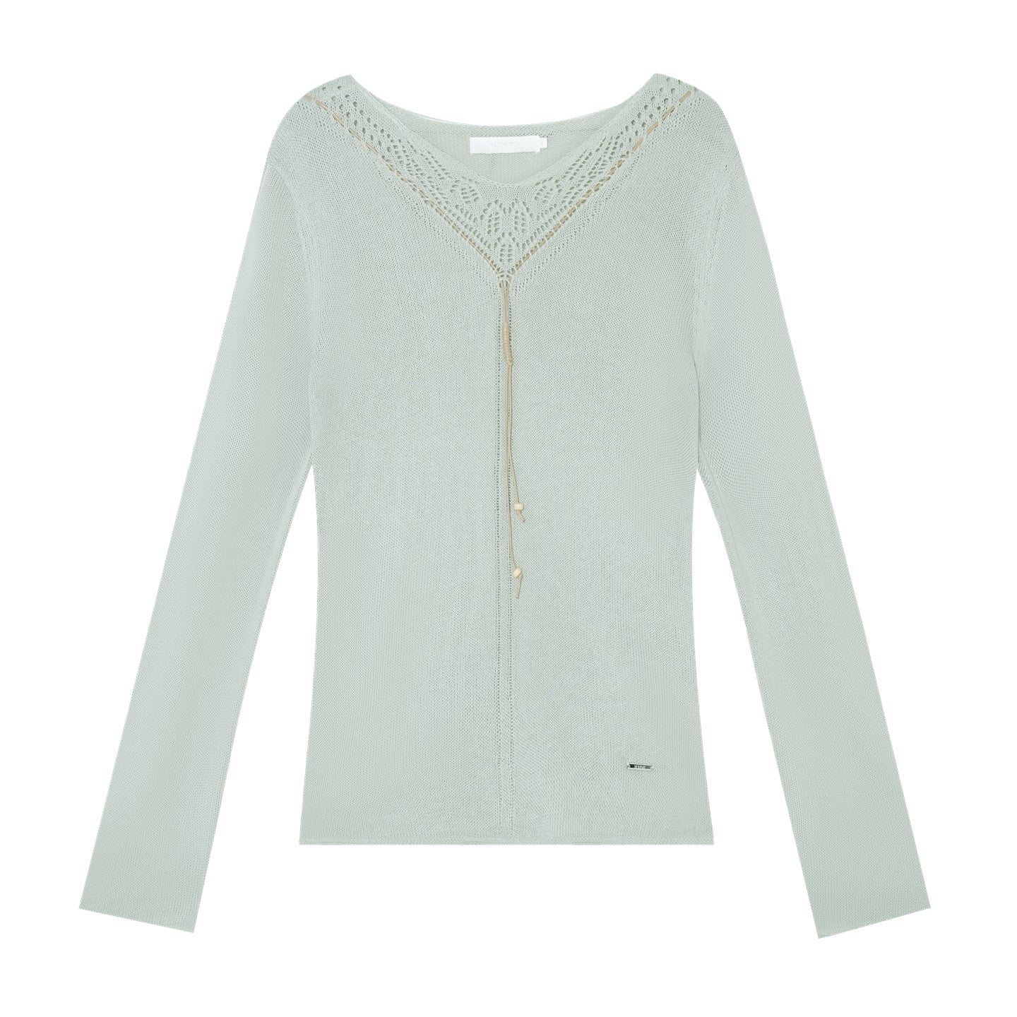 16DEWS 16D25286 V-neck long-sleeved knitted sweater
