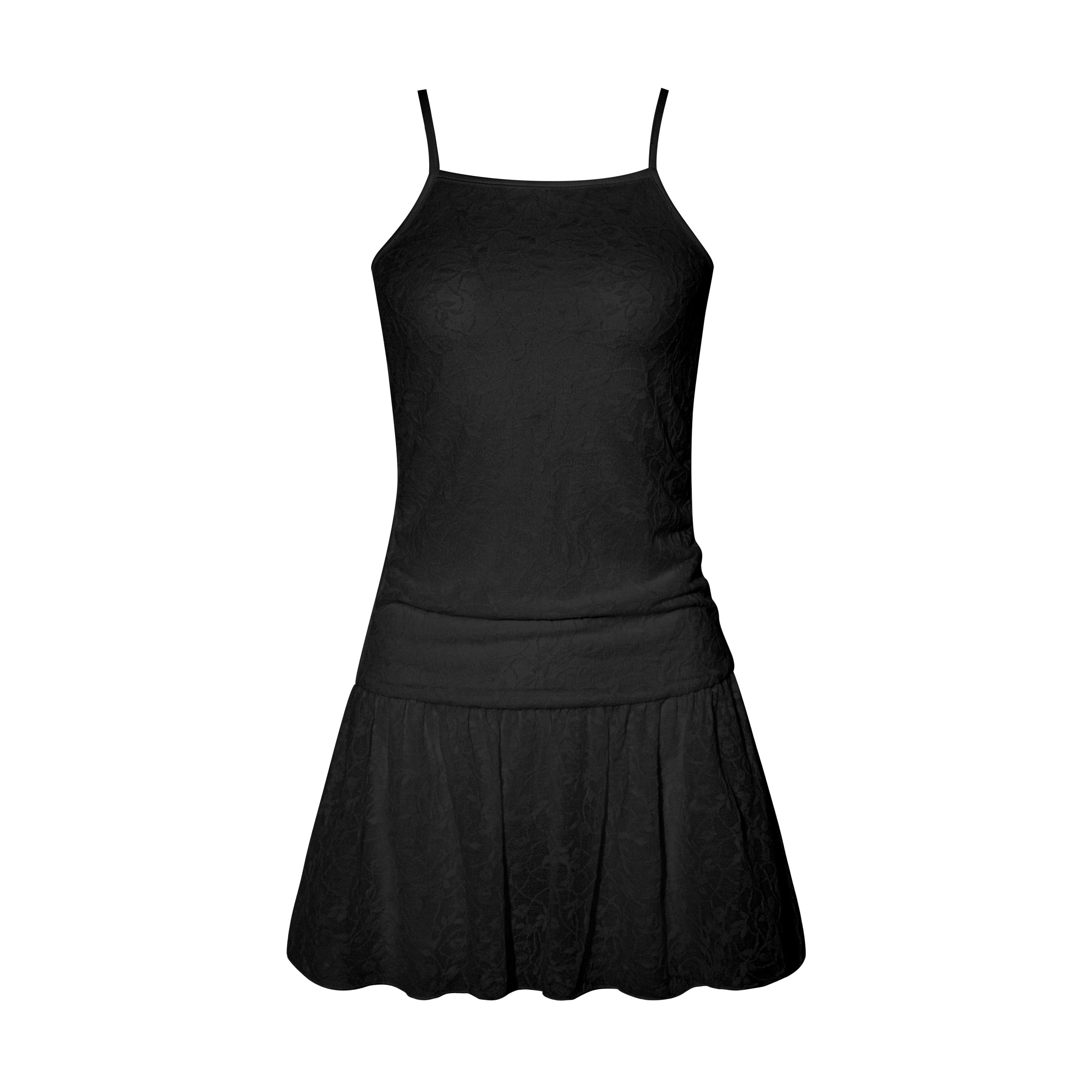 16DEWS 16D25330 Lace patchwork camisole dress