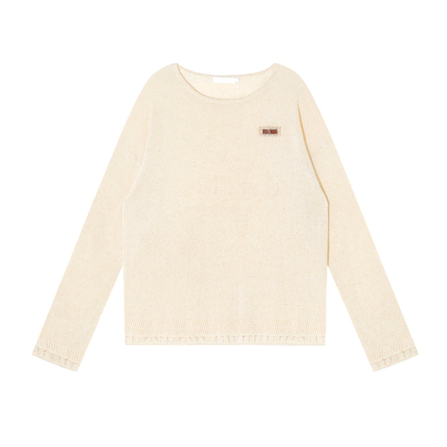 16DEWS 16D25364 Hollow bottom loose knit top