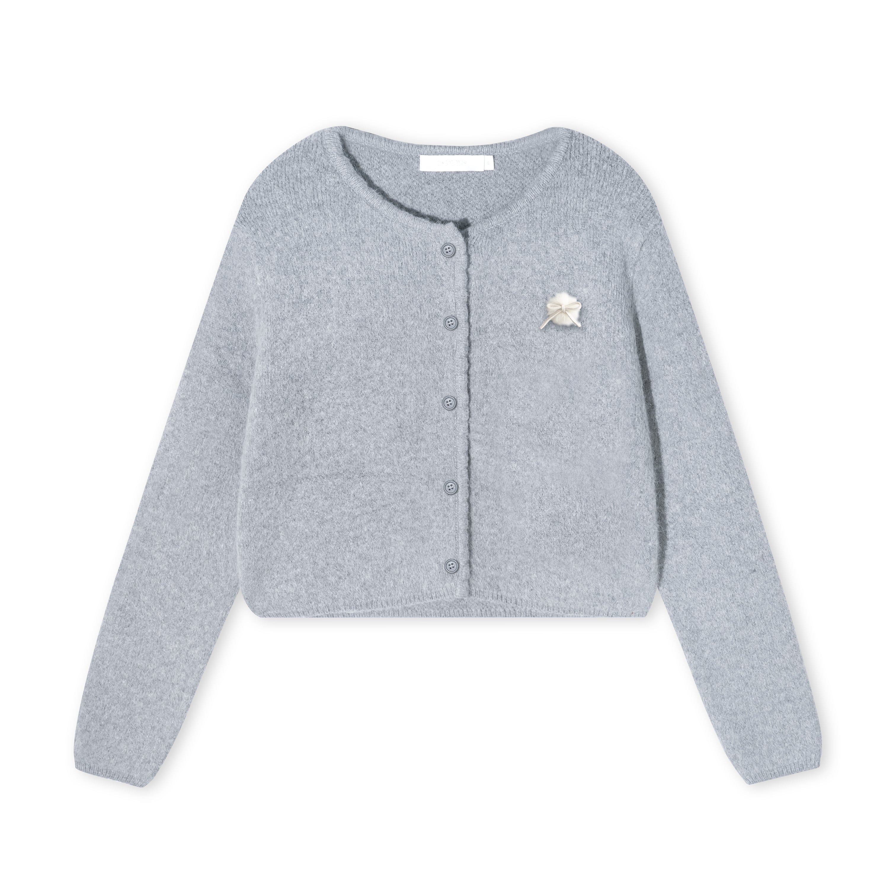 16DEWS 16D25454&16D25455 Soft and sticky short knitted cardigan + shorts set