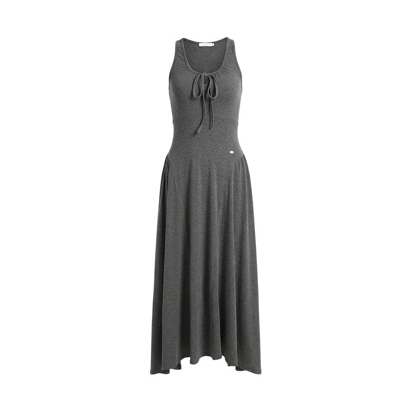 16DEWS 16D26081 U-neck design slim fit A-line length dress