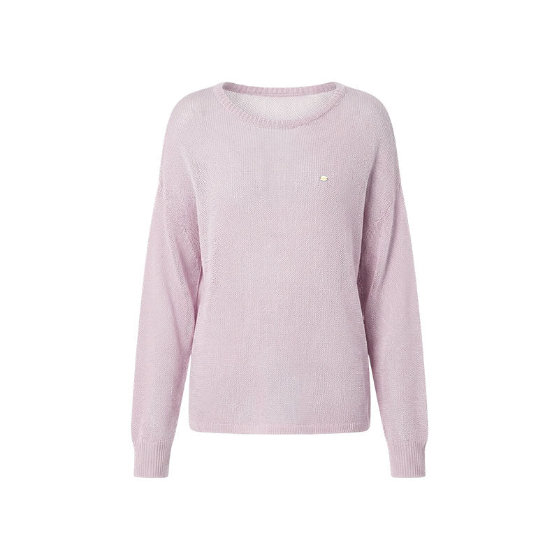 16DEWS 16D26086&16D26087 Lyocell loose fitting pullover knitted sweater + skirt