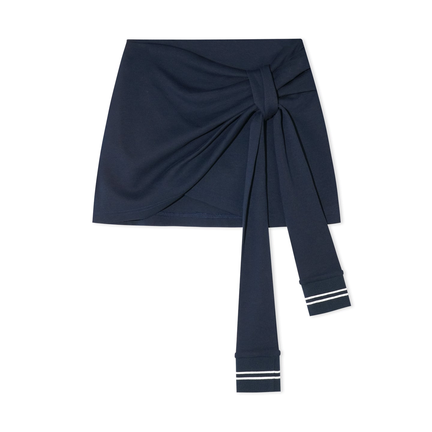 16DEWS 16D25415&16D25416 British Navy collar contrasting hoodie + skirt set