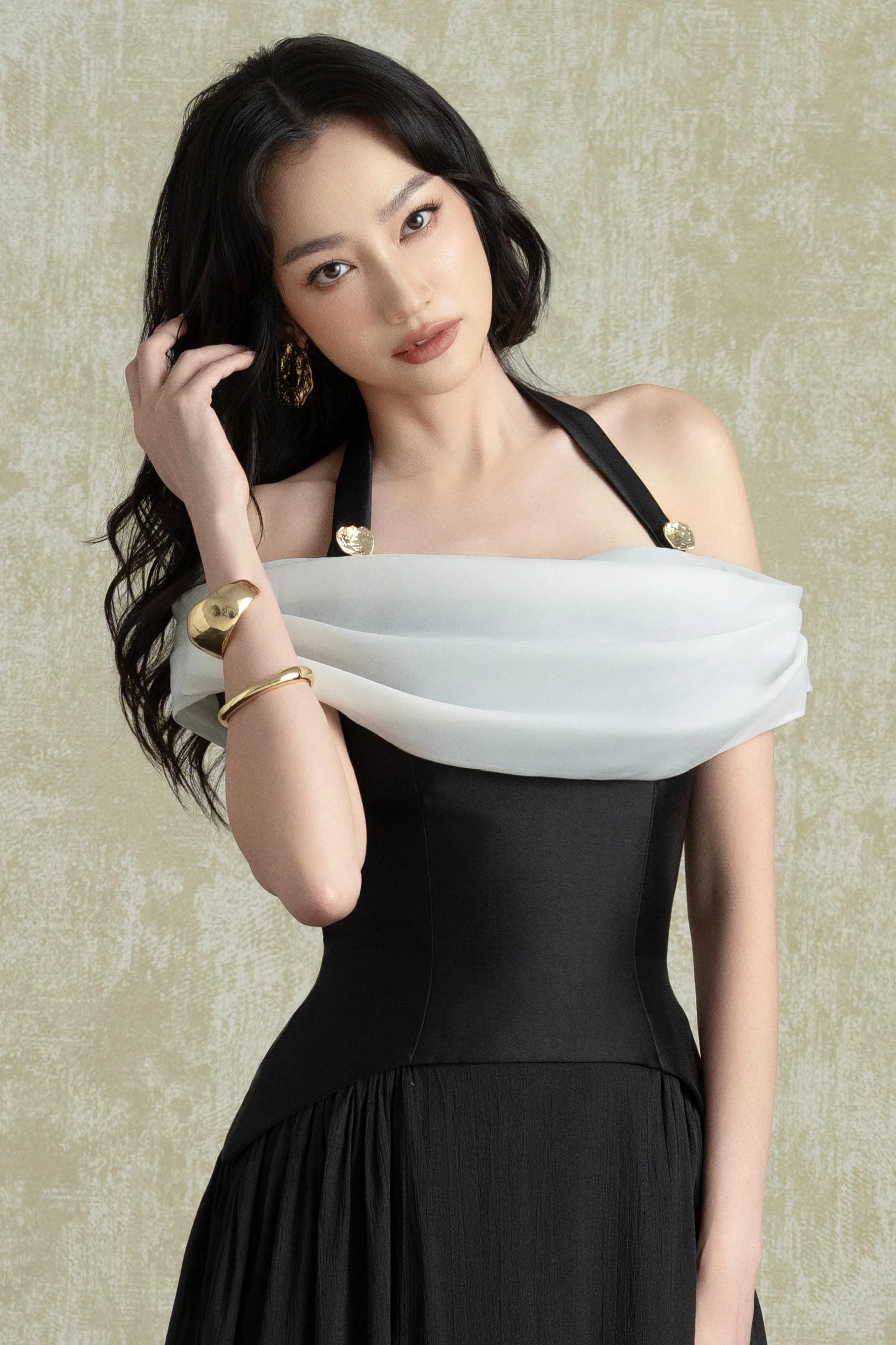 BYDENIO Jumia Halter Strap Mullet Midi Dress