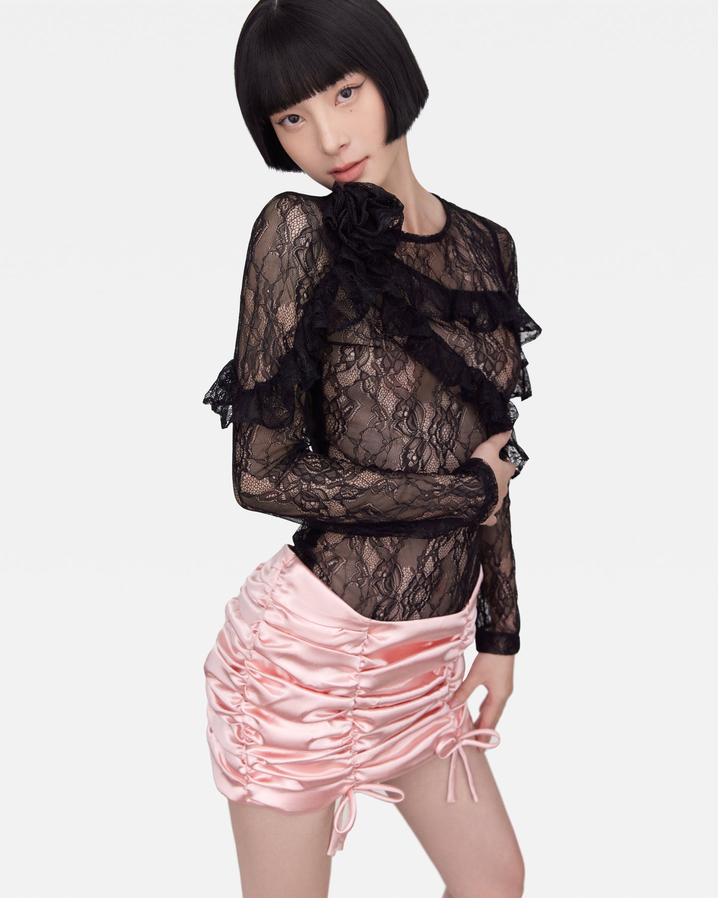 Bupbes LEXA MINI SKIRT(PINK)