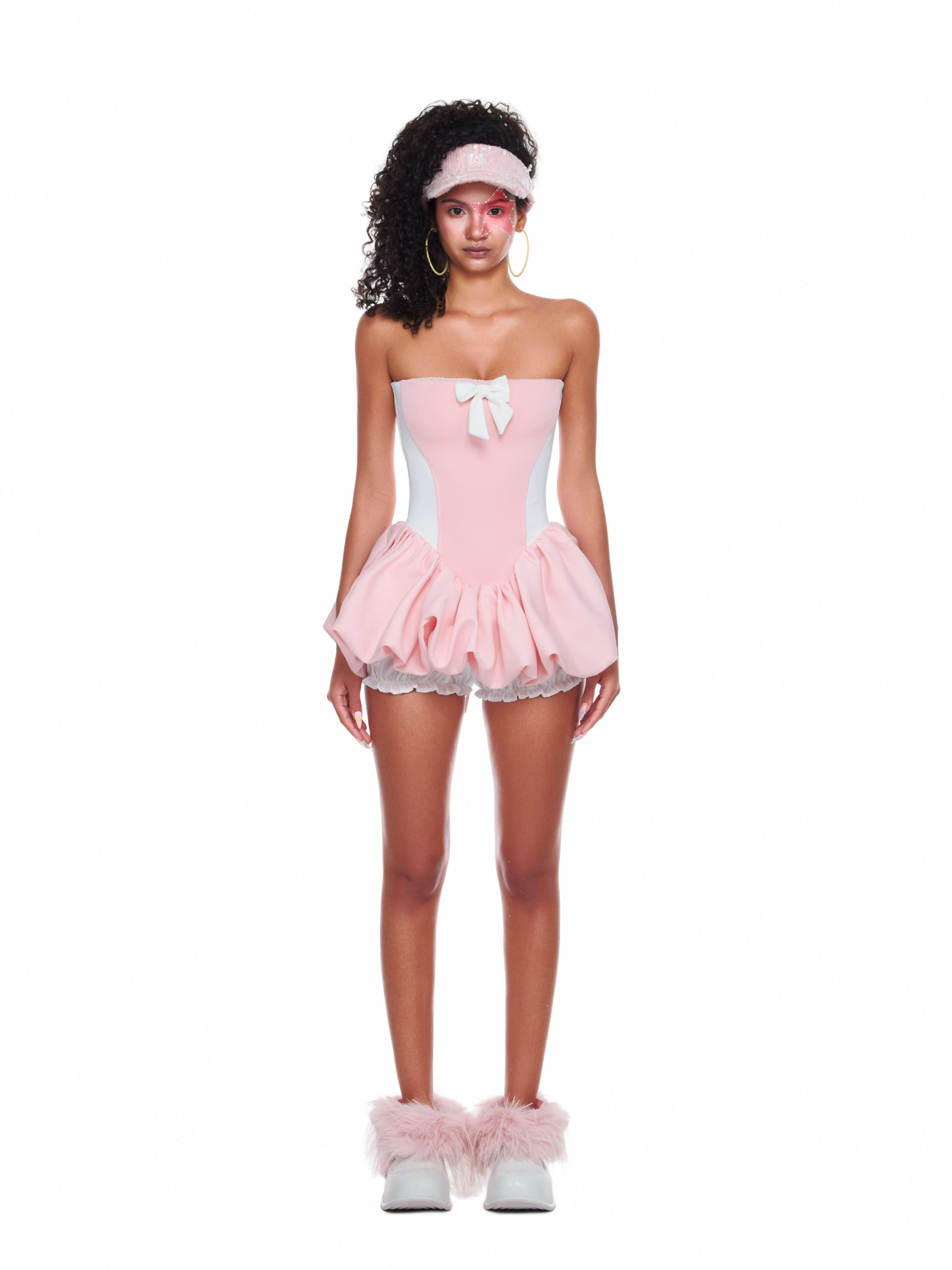 Wet Avocado Chiffon Dress