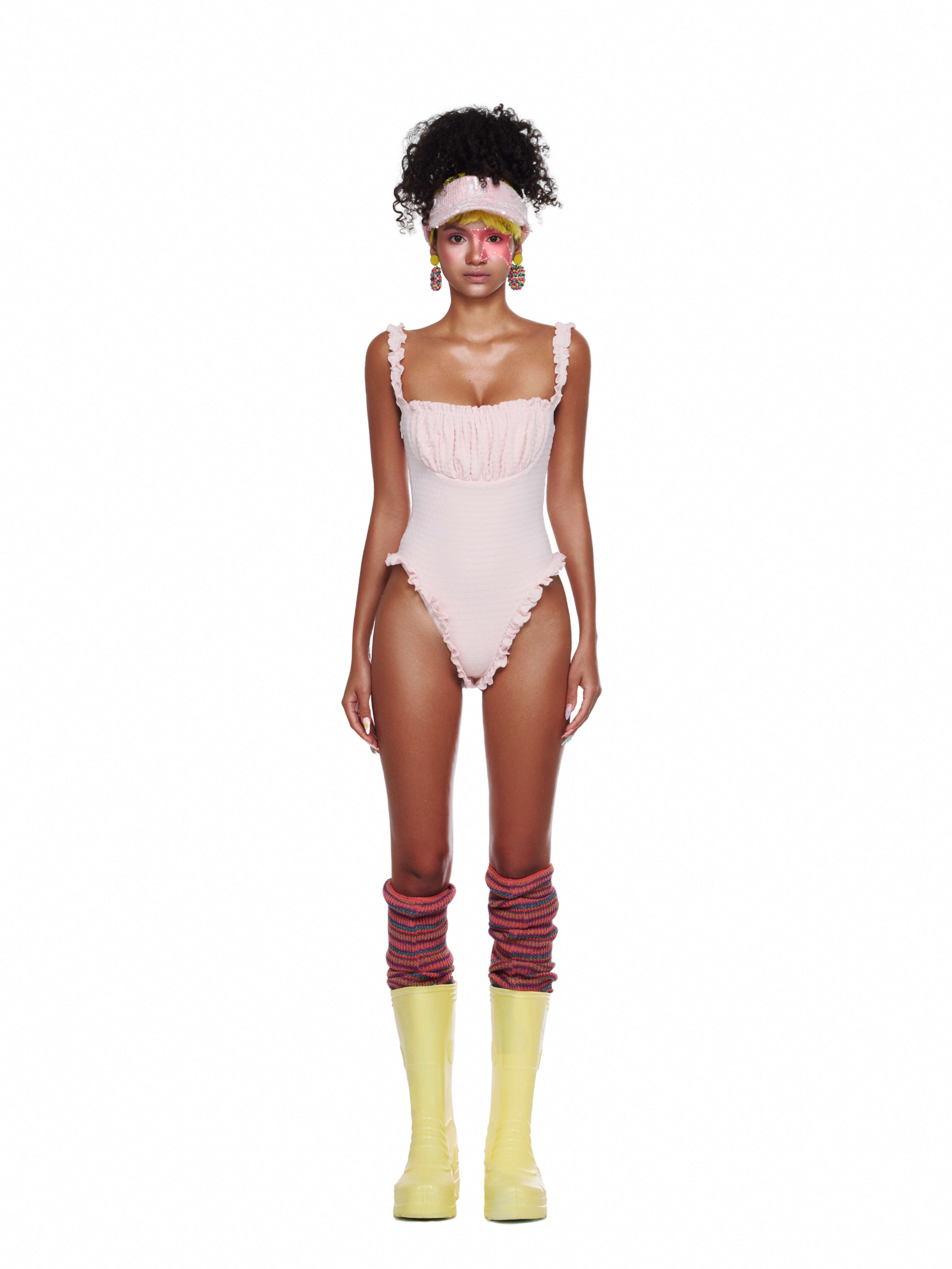 Wet Avocado Twirl Bodysuits