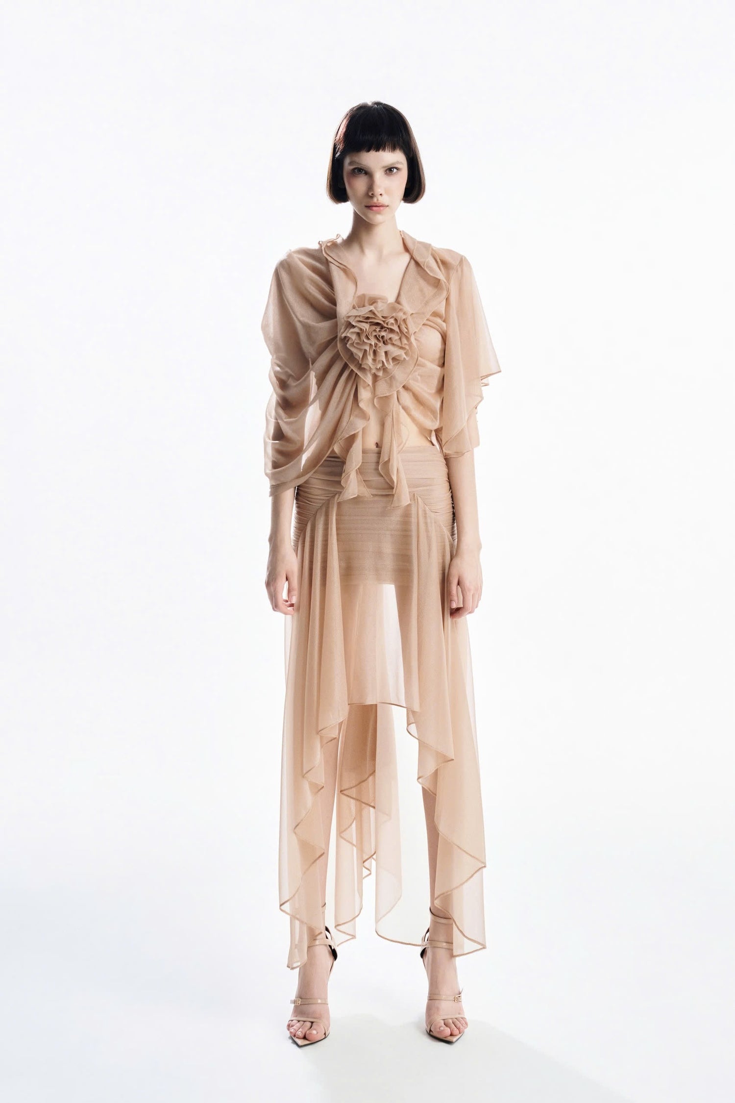 MUST HAVE Custard Reversible Top & High-waisted Midi Skirt
