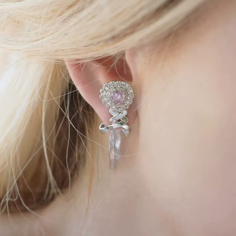 My Rosebar Ribbon Earring