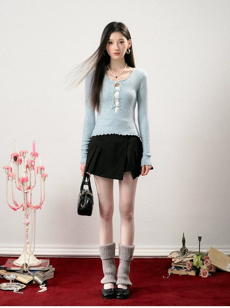 Lafreedom LAF341103 Bow Top & mini Skirt