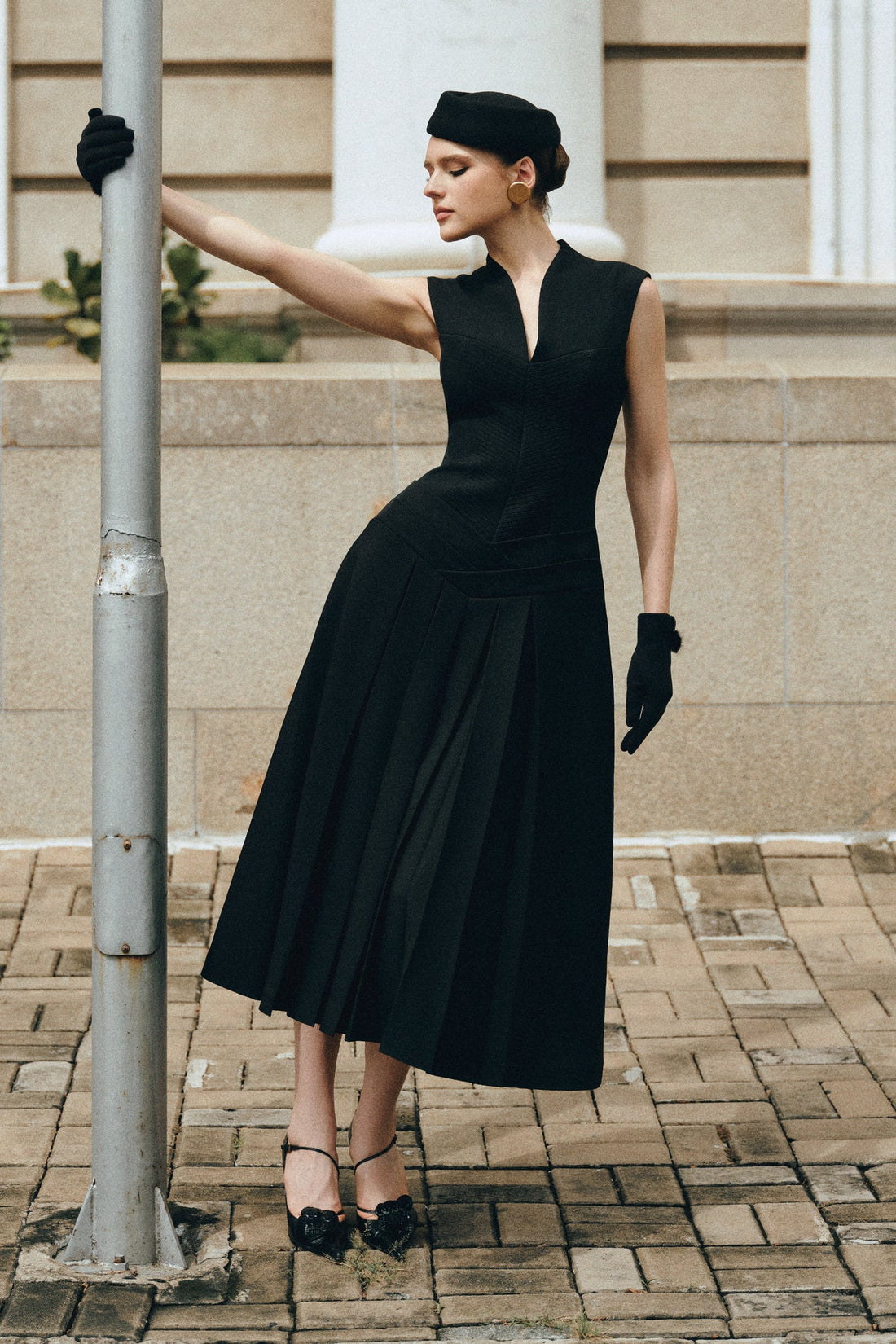 CICI SOLENNE Midi Dress